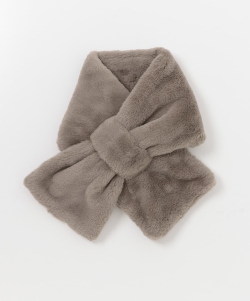 URBAN RESEARCH DOORS（アーバンリサーチドアーズ）の「エコファーティペット（マフラー・レディース・ブラウン/ホワイト系その他/ベージュ系その他・-）」の13枚目の写真