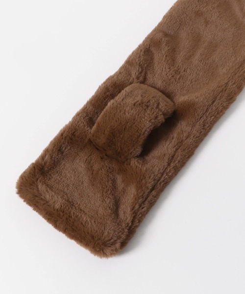 URBAN RESEARCH DOORS（アーバンリサーチドアーズ）の「エコファーティペット（マフラー・レディース・ブラウン/ホワイト系その他/ベージュ系その他・-）」の15枚目の写真