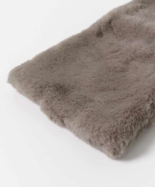 URBAN RESEARCH DOORS（アーバンリサーチドアーズ）の「エコファーティペット（マフラー・レディース・ブラウン/ホワイト系その他/ベージュ系その他・-）」の18枚目の写真