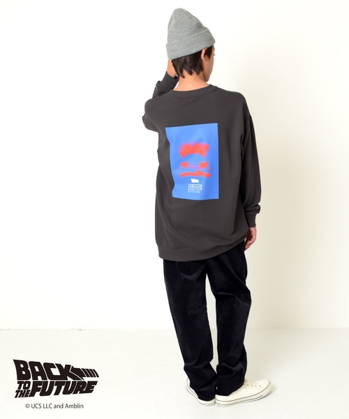 GLAZOS（グラソス）の「【Back to the Future】ヴィンテージ加工アソート裏毛クルーネックトレーナー（その他トップス・キッズ・チャコールグレー/グレー・140cm/150cm/160cm/170cm）」の3枚目の写真