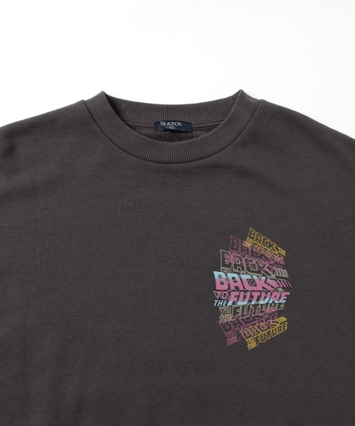 GLAZOS（グラソス）の「【Back to the Future】ヴィンテージ加工アソート裏毛クルーネックトレーナー（その他トップス・キッズ・チャコールグレー/グレー・140cm/150cm/160cm/170cm）」の7枚目の写真