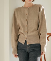 【SHOPLIST styled by DHOLIC 限定】クルーネック ニット カーディガン