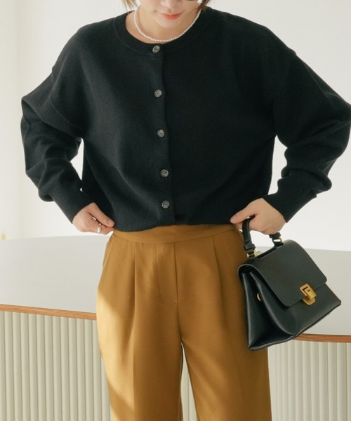 毎年人気◎ディーホリック ニットカーディガン セール】【SHOPLIST styled by DHOLIC 限定】クルーネック ニット