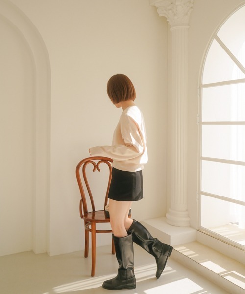 SHOPLIST styled by DHOLIC(ショップリストスタイルドバイディーホリック)の「【SHOPLIST styled by DHOLIC 限定】クルーネック ニット カーディガン(カーディガン/ボレロ・レディース・クリーム/ブルー/イエロー/オレンジ/ブラック/ライトベージュ・FREE)」の14枚目の写真