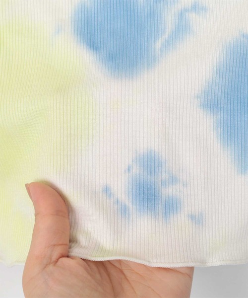 miette(ミエット)の「フロントボタンムラ染めリブトップス(Tシャツ/カットソー・レディース・ブラック系その他/ブルー系その他・FREE)」の6枚目の写真