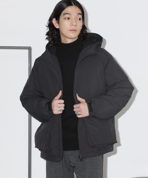 NANO universe(ナノユニバース)の「パテッドフードブルゾン(ブルゾン・メンズ・ネイビー/ブラック/ブルーグレー・S/M/L)」の5枚目の写真