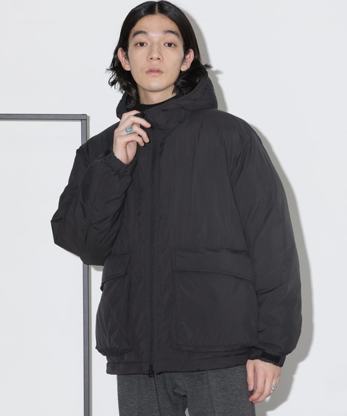 NANO universe(ナノユニバース)の「パテッドフードブルゾン(ブルゾン・メンズ・ネイビー/ブラック/ブルーグレー・S/M/L)」の7枚目の写真