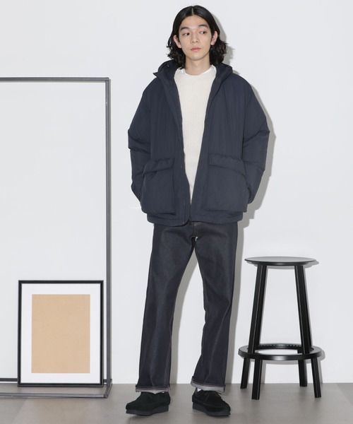 NANO universe(ナノユニバース)の「パテッドフードブルゾン(ブルゾン・メンズ・ネイビー/ブラック/ブルーグレー・S/M/L)」の14枚目の写真