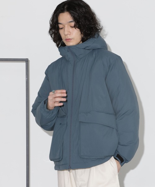 TATRAS/別注GHIBLI 異素材コンビフーデッドブルゾン ナノユニバース ed6114-05_2.jpg