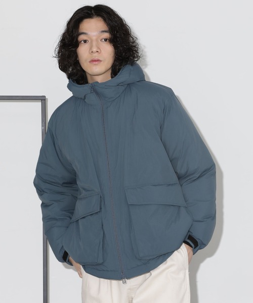 NANO universe(ナノユニバース)の「パテッドフードブルゾン(ブルゾン・メンズ・ネイビー/ブラック/ブルーグレー・S/M/L)」の22枚目の写真