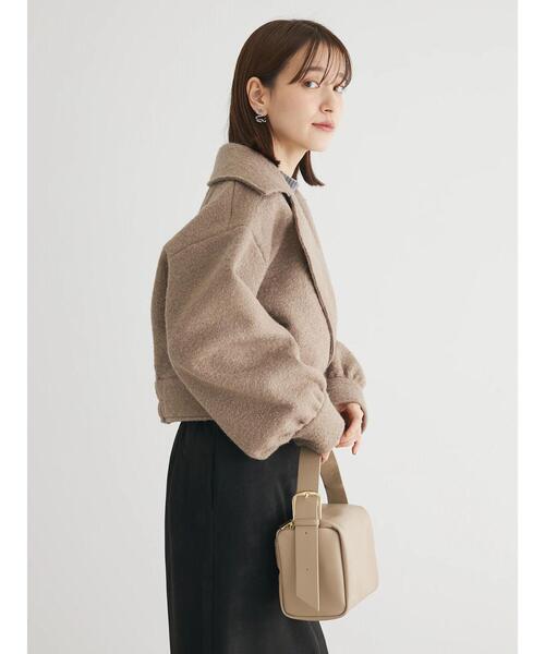 ELENCARE DUE(エレンカーレデュエ)の「・ELENCARE DUE ブークレショートジャケット(その他アウター・レディース・ブラック/モカ・FREE)」の9枚目の写真