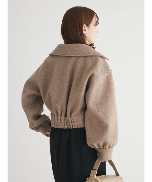 ELENCARE DUE(エレンカーレデュエ)の「・ELENCARE DUE ブークレショートジャケット(その他アウター・レディース・ブラック/モカ・FREE)」の10枚目の写真