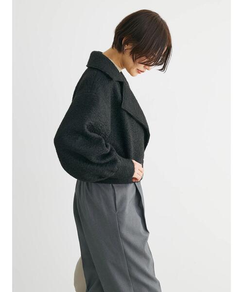 ELENCARE DUE(エレンカーレデュエ)の「・ELENCARE DUE ブークレショートジャケット(その他アウター・レディース・ブラック/モカ・FREE)」の19枚目の写真