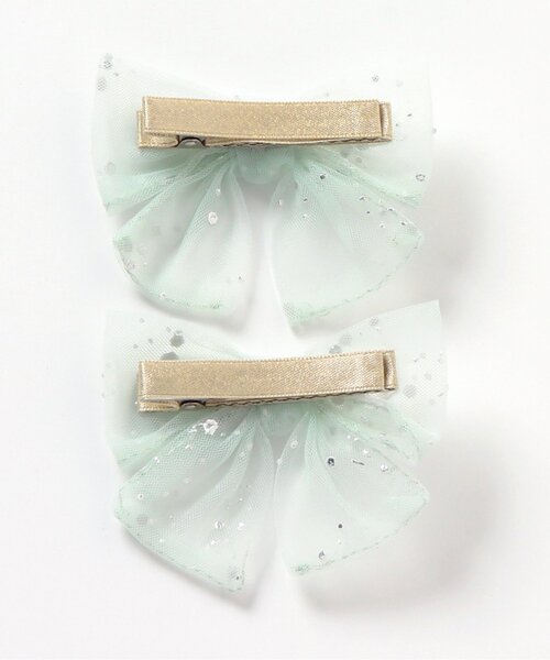 apres les cours（アプレレクール）の「リボンヘアクリップセット（バレッタ/ヘアクリップ・キッズ・ピンク/アイボリー/ミント・FREE）」の10枚目の写真