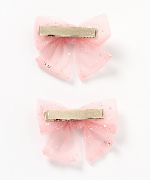 apres les cours（アプレレクール）の「リボンヘアクリップセット（バレッタ/ヘアクリップ・キッズ・ピンク/アイボリー/ミント・FREE）」の11枚目の写真
