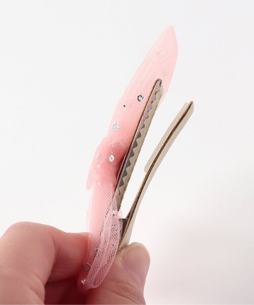apres les cours（アプレレクール）の「リボンヘアクリップセット（バレッタ/ヘアクリップ・キッズ・ピンク/アイボリー/ミント・FREE）」の12枚目の写真