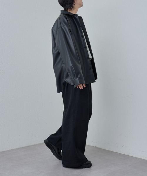 COLONY 2139（コロニートゥーワンスリーナイン）の「シンセティックレザーシャツ（シャツ/ブラウス・メンズ・ブラック・LARGE/MEDIUM）」の8枚目の写真