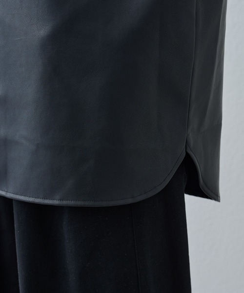 COLONY 2139（コロニートゥーワンスリーナイン）の「シンセティックレザーシャツ（シャツ/ブラウス・メンズ・ブラック・LARGE/MEDIUM）」の17枚目の写真