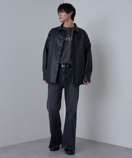 COLONY 2139（コロニートゥーワンスリーナイン）の「シンセティックレザーシャツ（シャツ/ブラウス・メンズ・ブラック・LARGE/MEDIUM）」の18枚目の写真