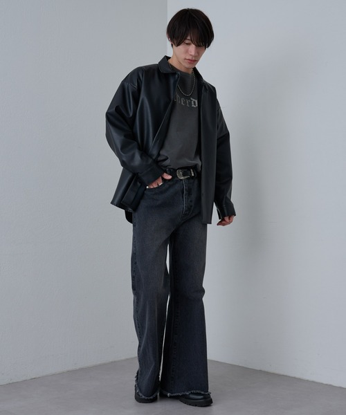 COLONY 2139（コロニートゥーワンスリーナイン）の「シンセティックレザーシャツ（シャツ/ブラウス・メンズ・ブラック・LARGE/MEDIUM）」の19枚目の写真