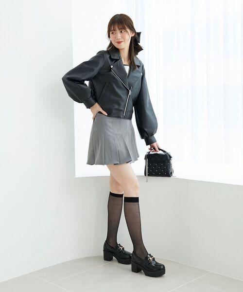 MAJESTIC LEGON（マジェスティックレゴン）の「ビット付きローファー（ローファー・レディース・ブラック/アイボリー・SMALL/X-LARGE/MEDIUM/LARGE）」の7枚目の写真