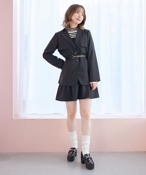 MAJESTIC LEGON（マジェスティックレゴン）の「ビット付きローファー（ローファー・レディース・ブラック/アイボリー・SMALL/X-LARGE/MEDIUM/LARGE）」の12枚目の写真