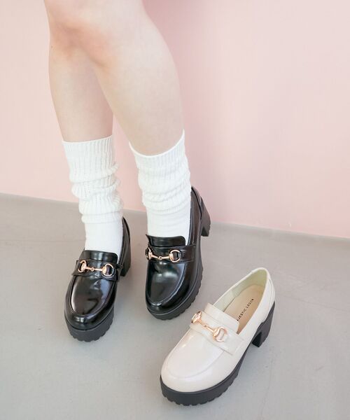 MAJESTIC LEGON（マジェスティックレゴン）の「ビット付きローファー（ローファー・レディース・ブラック/アイボリー・SMALL/X-LARGE/MEDIUM/LARGE）」の17枚目の写真