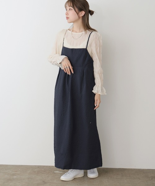 AO2(アオズ)の「Chiffon Sheer tops / シフォンシアートップス(Tシャツ/カットソー・レディース・アイボリー/ライトブルー/ブラック・FREE)」の6枚目の写真