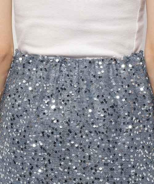 niko and...（ニコアンド）の「スパンコールスカート（スカート・レディース・ブラック/ライトグレー・FREE）」の19枚目の写真