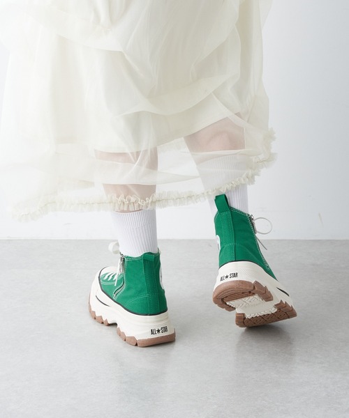 CONVERSE(コンバース)の「【CONVERSE/コンバース】ALL STAR R TREKWAVE Z HI(スニーカー・レディース・アイボリー/グリーン・23.5cm/24cm)」の11枚目の写真
