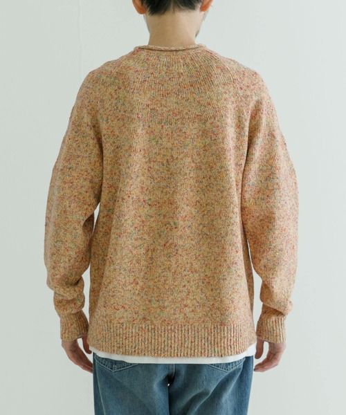 URBAN RESEARCH（アーバンリサーチ）の「MILLEFILIミックスロールネックニット（ニット/セーター・メンズ・オレンジ系その他/ホワイト系その他/ブルー系その他・MEDIUM/LARGE）」の12枚目の写真