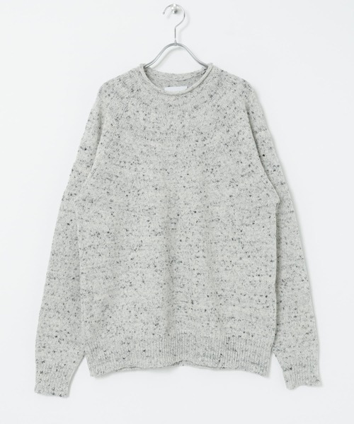 URBAN RESEARCH（アーバンリサーチ）の「MILLEFILIミックスロールネックニット（ニット/セーター・メンズ・オレンジ系その他/ホワイト系その他/ブルー系その他・MEDIUM/LARGE）」の13枚目の写真