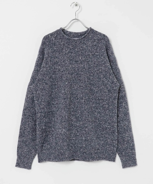 URBAN RESEARCH（アーバンリサーチ）の「MILLEFILIミックスロールネックニット（ニット/セーター・メンズ・オレンジ系その他/ホワイト系その他/ブルー系その他・MEDIUM/LARGE）」の15枚目の写真