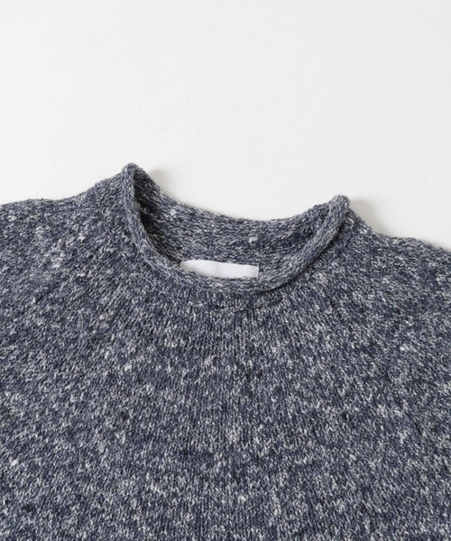 URBAN RESEARCH（アーバンリサーチ）の「MILLEFILIミックスロールネックニット（ニット/セーター・メンズ・オレンジ系その他/ホワイト系その他/ブルー系その他・MEDIUM/LARGE）」の16枚目の写真
