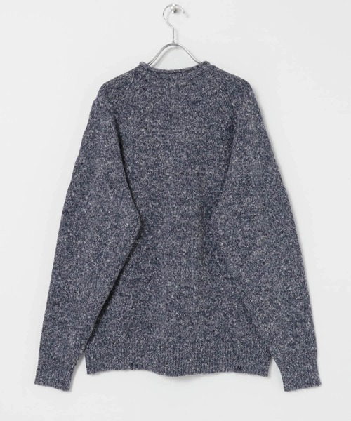 URBAN RESEARCH（アーバンリサーチ）の「MILLEFILIミックスロールネックニット（ニット/セーター・メンズ・オレンジ系その他/ホワイト系その他/ブルー系その他・MEDIUM/LARGE）」の18枚目の写真