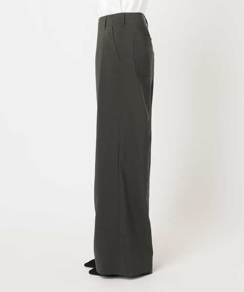 セール】《追加》撥水強撚ポリエステルラップワイドパンツ
