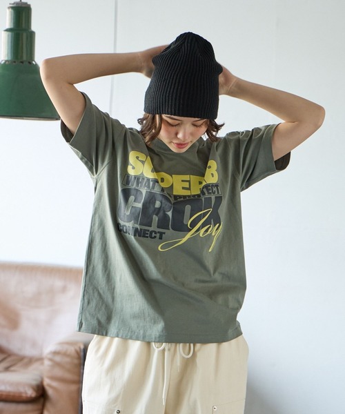 PBLIM(ページボーイリム)の「PBLIM/スリムロゴT(Tシャツ/カットソー・レディース・ブラック/オフホワイト/カーキ・FREE)」の3枚目の写真