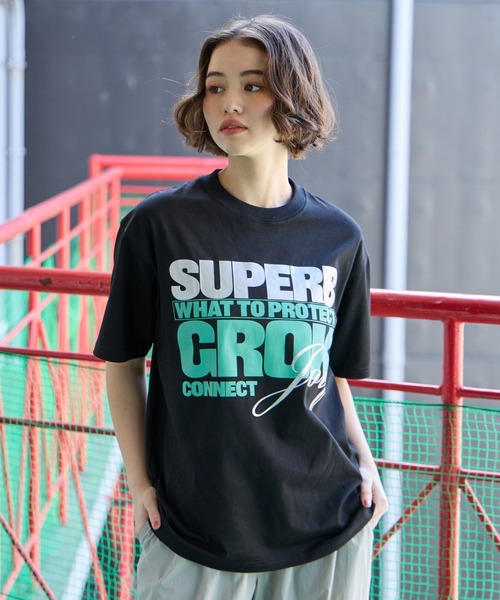 PBLIM(ページボーイリム)の「PBLIM/スリムロゴT(Tシャツ/カットソー・レディース・ブラック/オフホワイト/カーキ・FREE)」の2枚目の写真