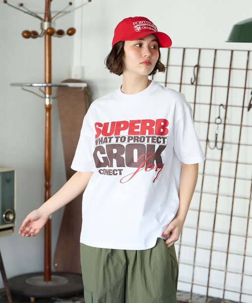 PBLIM(ページボーイリム)の「PBLIM/スリムロゴT(Tシャツ/カットソー・レディース・ブラック/オフホワイト/カーキ・FREE)」の5枚目の写真