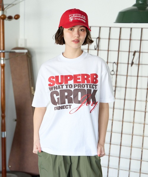 PBLIM(ページボーイリム)の「PBLIM/スリムロゴT(Tシャツ/カットソー・レディース・ブラック/オフホワイト/カーキ・FREE)」の6枚目の写真