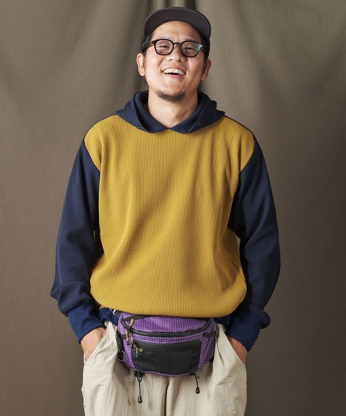 narifuri（ナリフリ）の「マルチワッフルプルオーバーパーカー