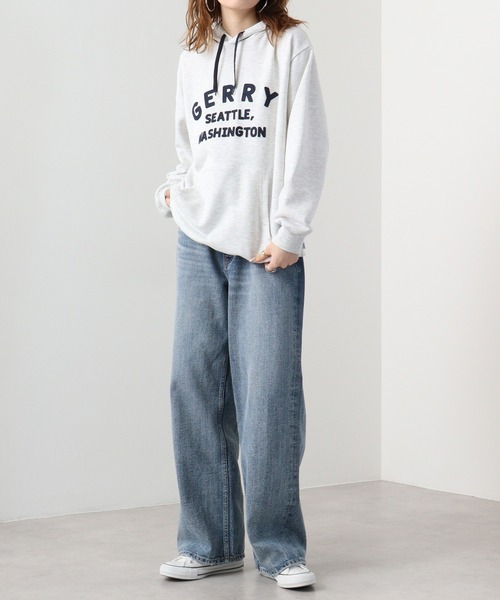 GERRY(ジェリー)の「GERRY 裏毛 フェルトロゴ HOODIE(パーカー・メンズ・ダークグレー/アイボリー/ネイビー/アッシュグレー・M/LL/L)」の7枚目の写真