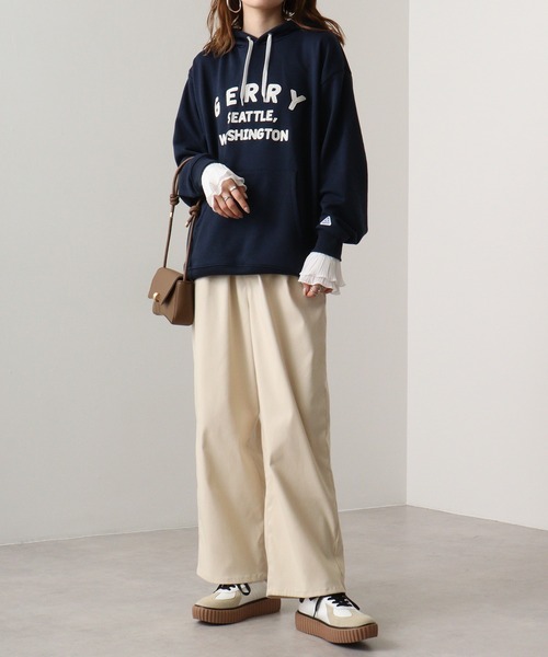 GERRY(ジェリー)の「GERRY 裏毛 フェルトロゴ HOODIE(パーカー・メンズ・ダークグレー/アイボリー/ネイビー/アッシュグレー・M/LL/L)」の22枚目の写真