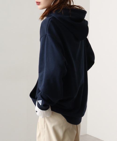 GERRY(ジェリー)の「GERRY 裏毛 フェルトロゴ HOODIE(パーカー・メンズ・ダークグレー/アイボリー/ネイビー/アッシュグレー・M/LL/L)」の19枚目の写真
