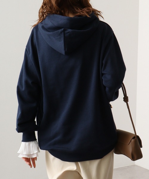 GERRY(ジェリー)の「GERRY 裏毛 フェルトロゴ HOODIE(パーカー・メンズ・ダークグレー/アイボリー/ネイビー/アッシュグレー・M/LL/L)」の20枚目の写真