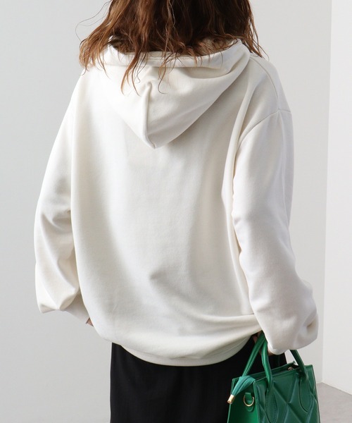 GERRY(ジェリー)の「GERRY 裏毛 フェルトロゴ HOODIE(パーカー・メンズ・ダークグレー/アイボリー/ネイビー/アッシュグレー・M/LL/L)」の10枚目の写真
