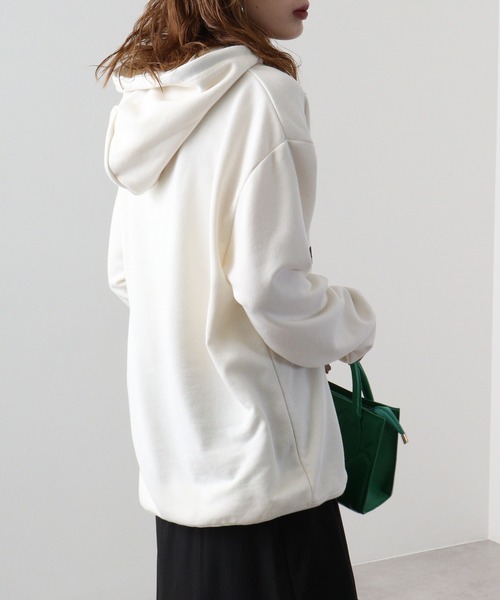 GERRY(ジェリー)の「GERRY 裏毛 フェルトロゴ HOODIE(パーカー・メンズ・ダークグレー/アイボリー/ネイビー/アッシュグレー・M/LL/L)」の11枚目の写真