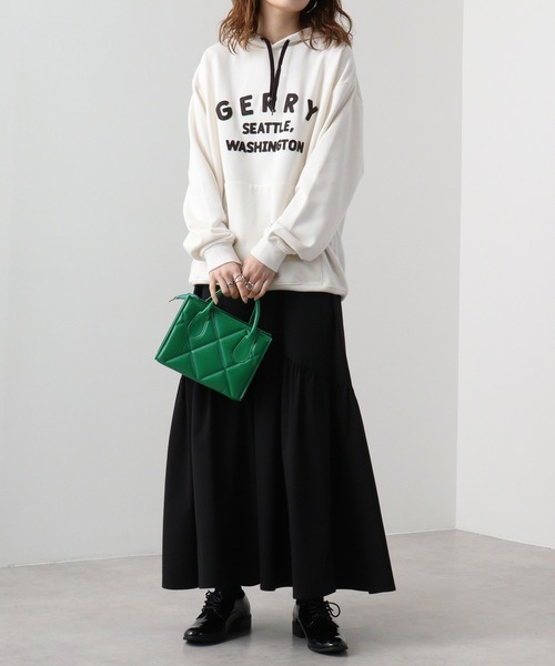 GERRY(ジェリー)の「GERRY 裏毛 フェルトロゴ HOODIE(パーカー・メンズ・ダークグレー/アイボリー/ネイビー/アッシュグレー・M/LL/L)」の12枚目の写真