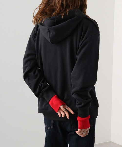 GERRY(ジェリー)の「GERRY 裏毛 フェルトロゴ HOODIE(パーカー・メンズ・ダークグレー/アイボリー/ネイビー/アッシュグレー・M/LL/L)」の15枚目の写真