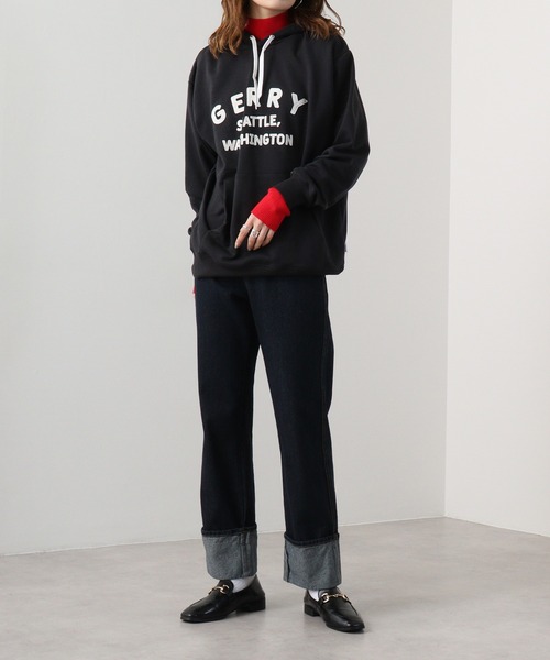 GERRY(ジェリー)の「GERRY 裏毛 フェルトロゴ HOODIE(パーカー・メンズ・ダークグレー/アイボリー/ネイビー/アッシュグレー・M/LL/L)」の17枚目の写真